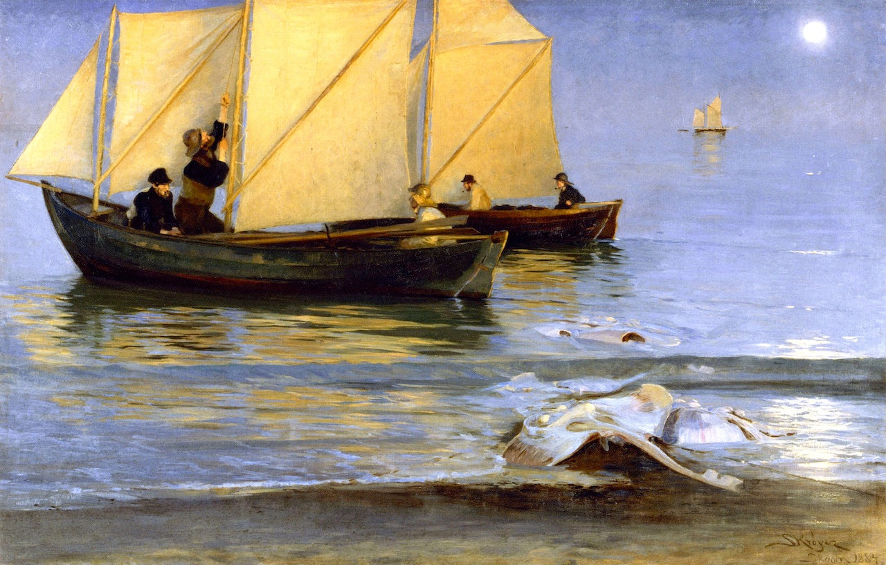 Peder Severin Kroyer Fishing Boats 1884 Fine Art Print