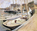 John Henry Twachtman Fishing Boats at Gloucester 1901 Fine Art Print