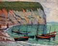Maxime Maufra Fishing Boats on the Shore 1900 Fine Art Print