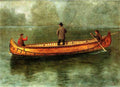 Albert Bierstadt Fishing from a Canoe 1859 Fine Art Print