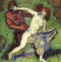 Franz Stuck Fishing game (Faun and Nymph) 1904 Fine Art Print