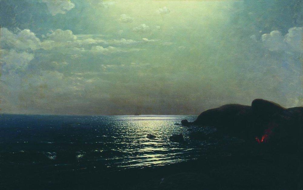 Arkhyp Kuindzhi Fishing on the Black Sea 1900 Fine Art Print