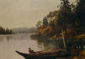 Albert Bierstadt Fishing on the Northwest Coast 1889 Fine Art Print