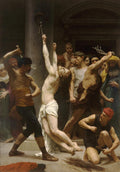 William-Adolphe Bouguereau Flagellation of Our Lord Jesus Christ 1880 Fine Art Print