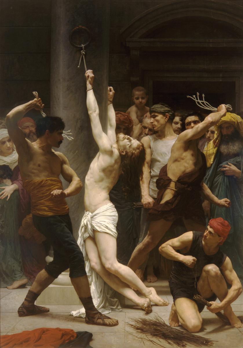 William-Adolphe Bouguereau Flagellation of Our Lord Jesus Christ 1880 Fine Art Print