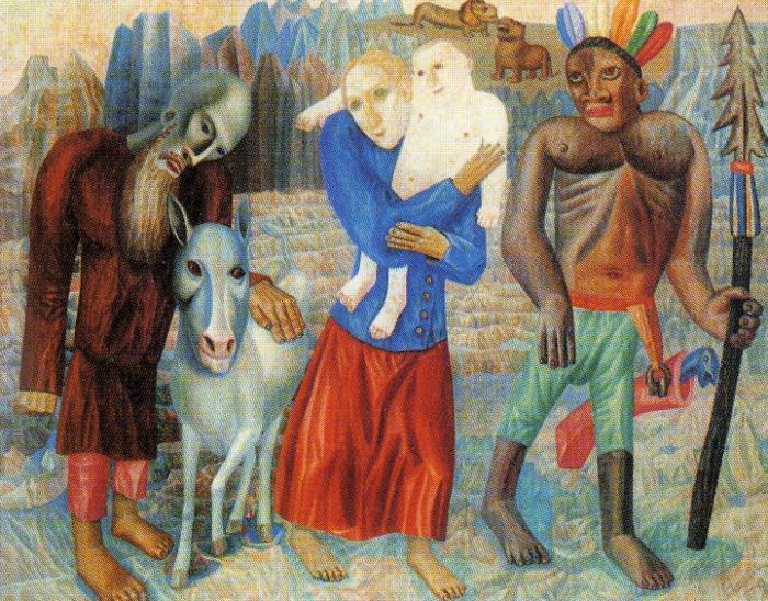 Pavel Filonov Flight to Egypt 1918 Fine Art Print