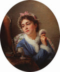 Konstantin Makovsky Flirt 1889 Fine Art Print