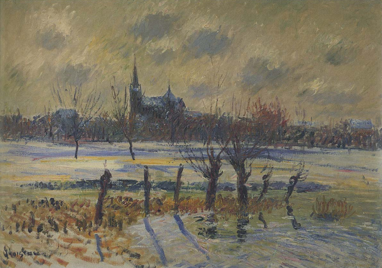 Gustave Loiseau Flood at Nantes 1909 Fine Art Print