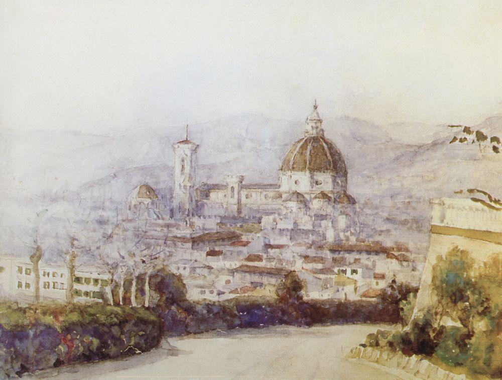 Vasily Surikov Florence 1884 Fine Art Print
