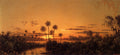Martin Johnson Heade Florida River Scene: Early Evening, After Sunset 1900 Fine Art Print