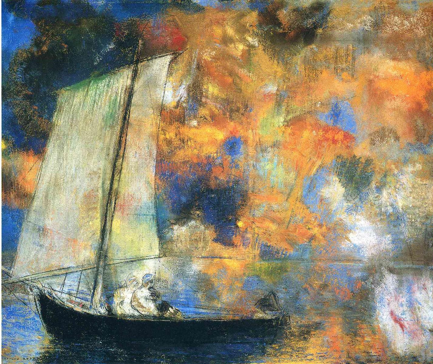 Odilon Redon Flower Clouds 1903 Fine Art Print
