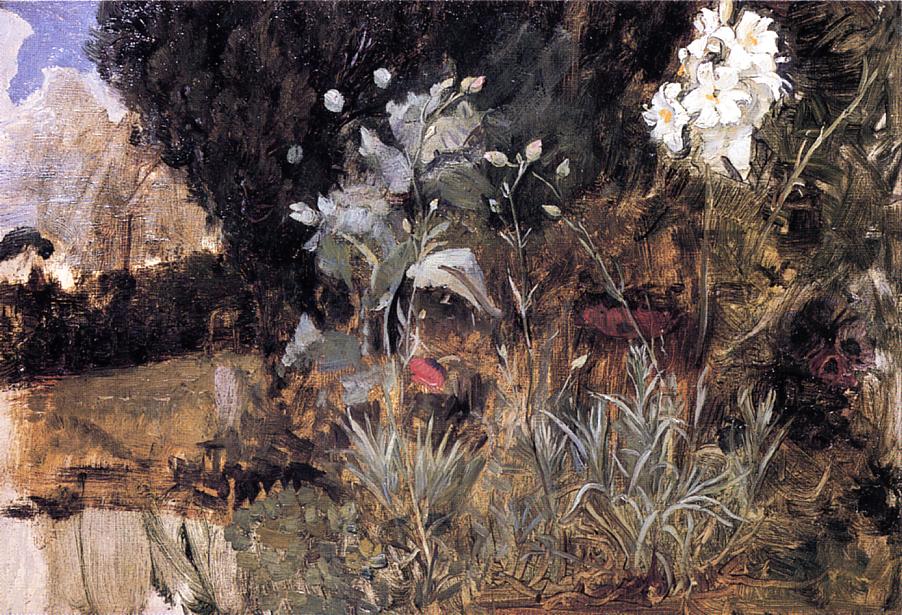 John William Waterhouse Flower Sketch for The Enchanted Garden 1915-1916 Fine Art Print