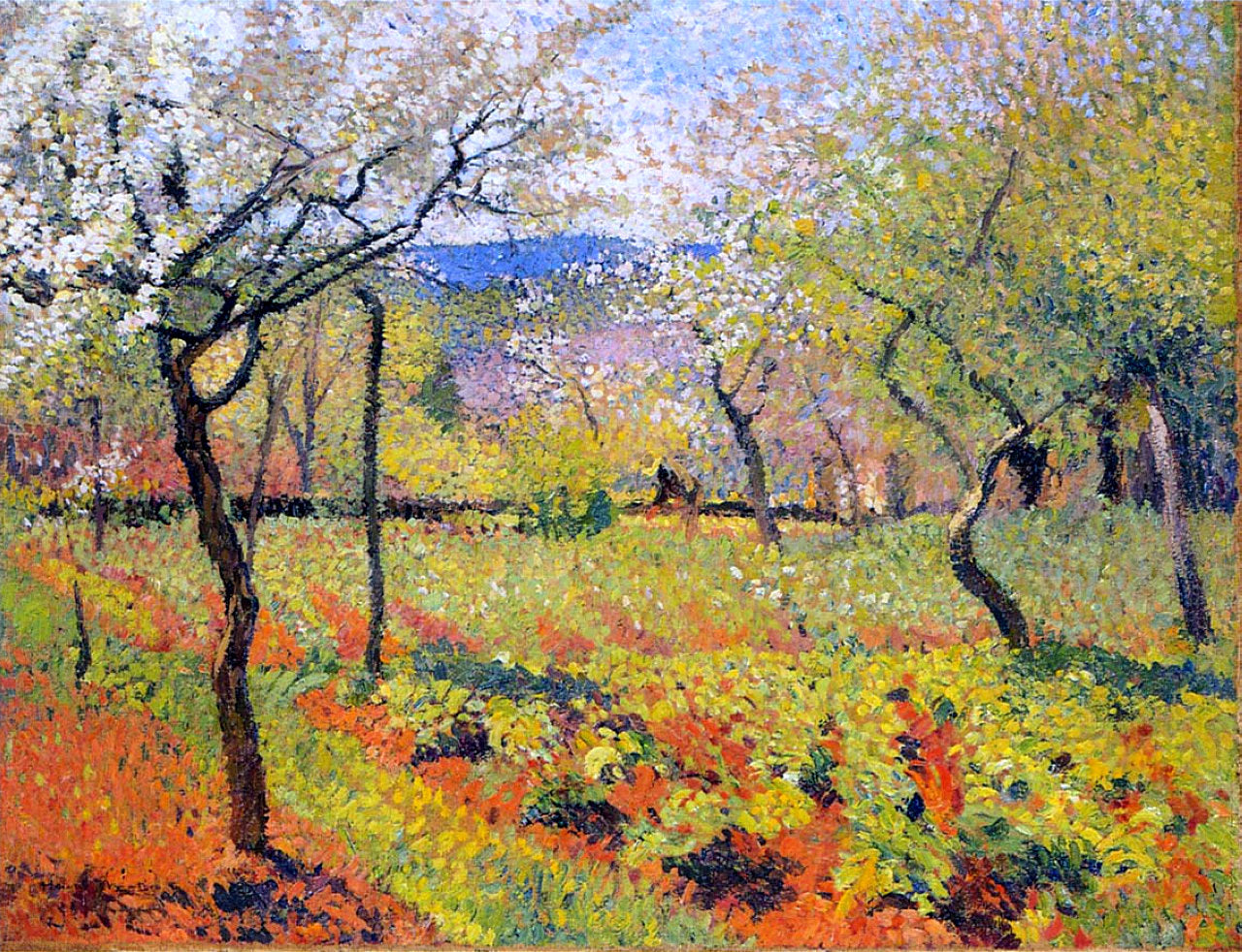 Henri Martin Flowering Garden in Spring 1920 Fine Art Print