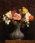 Henri Fantin-Latour Flowers Camelias and Tulips 1862 Fine Art Print