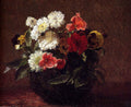 Henri Fantin-Latour Flowers In A Clay Pot 1883 Fine Art Print