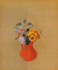 Odilon Redon Flowers in a Red Pitcher 1900 Fine Art Print