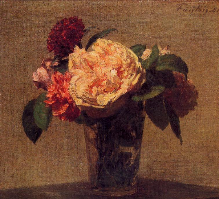 Henri Fantin-Latour Flowers in a Vase 1881 Fine Art Print