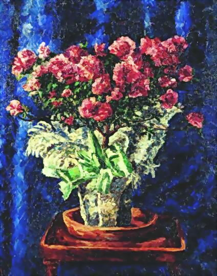 Ilya Mashkov Flowers in a Vase 1912 Fine Art Print