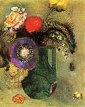 Odilon Redon Flowers in Green Vase with Handles 1905 Fine Art Print