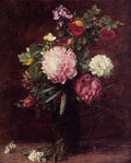 Henri Fantin-Latour Flowers Large Bouquet with Three Peonies 1879 Fine Art Print