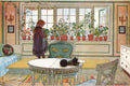 Carl Larsson Flowers on the Windowsill 1894 Fine Art Print