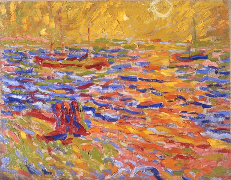 Max Pechstein Flusslandschaft 1907 Fine Art Print