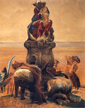 Jacek Malczewski Follow the Stream (Central Part) 1909 Fine Art Print