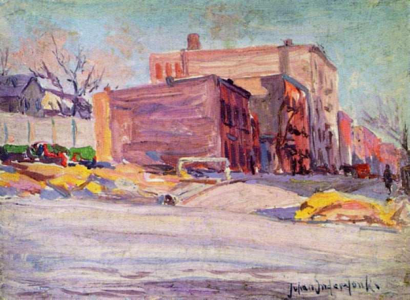 Robert Julian Onderdonk Foot of 52nd Street at Hudson Park 1918 Fine Art Print