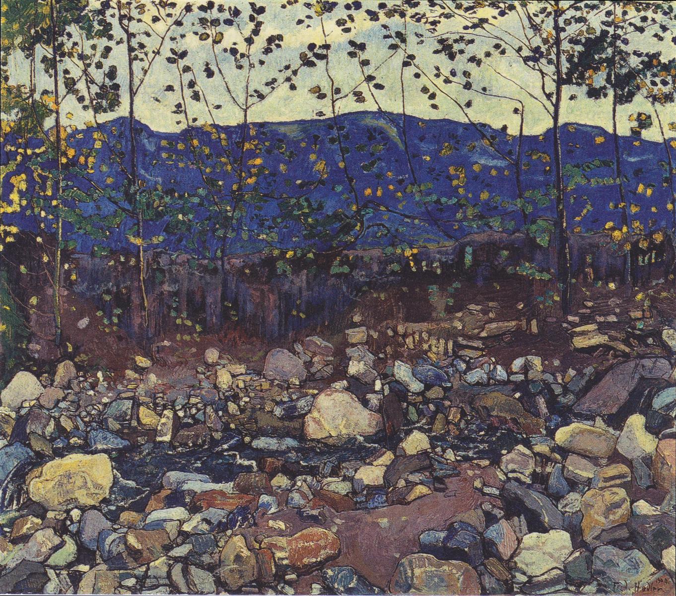 Ferdinand Hodler Forest Brook at Leissingen 1904 Fine Art Print