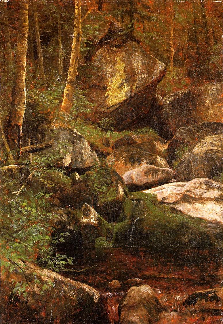Albert Bierstadt Forest Stream 1877 Fine Art Print