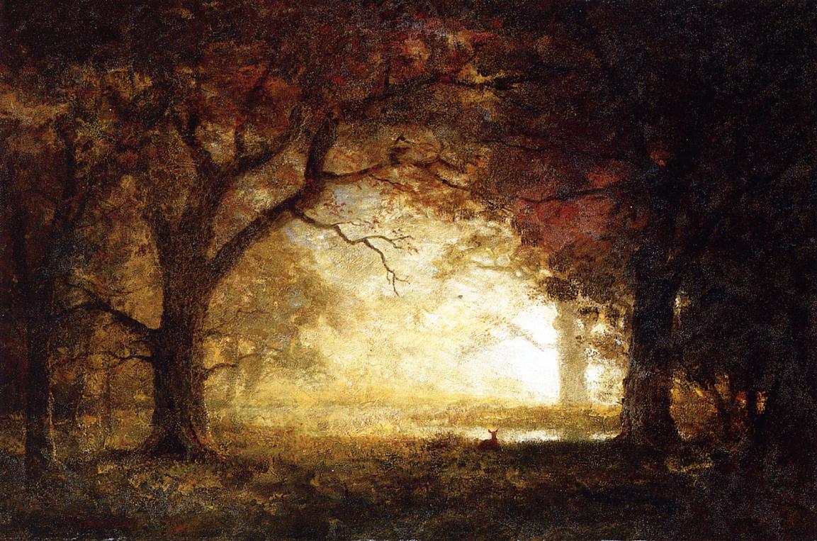 Albert Bierstadt Forest Sunrise 1870 Fine Art Print