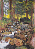Ferdinand Hodler Forest with a mountain stream 1902 Fine Art Print