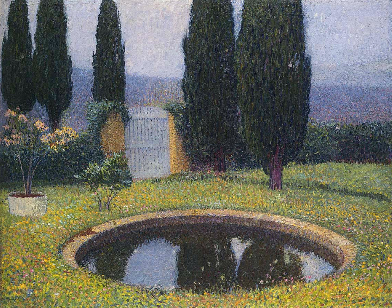 Henri Martin Fountain in Labastide du Vert 1923 Fine Art Print