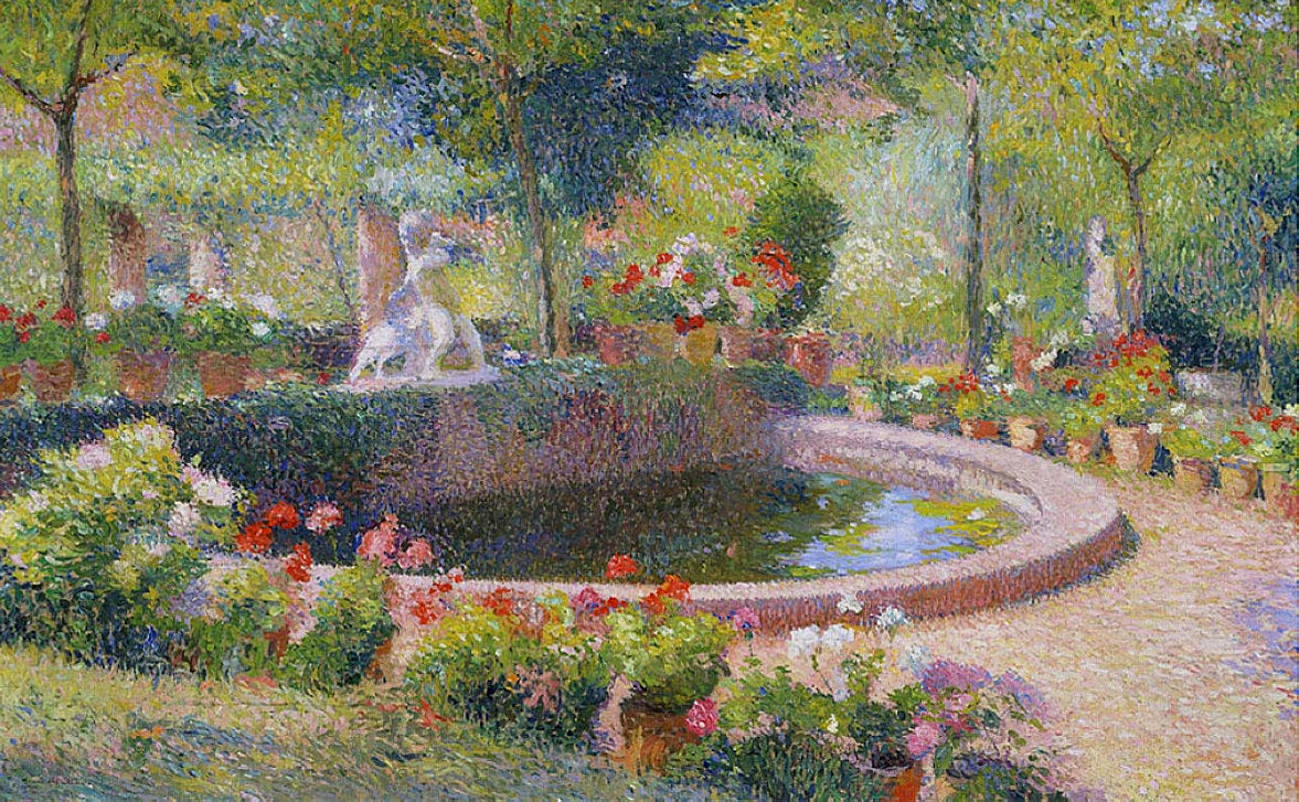 Henri Martin Fountain in Marquayrol 1905 Fine Art Print