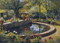 Henri Martin Fountain in My Garden 1904 Fine Art Print