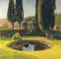 Henri Martin Fountain in South East Park in Marquayrol 1920 Fine Art Print