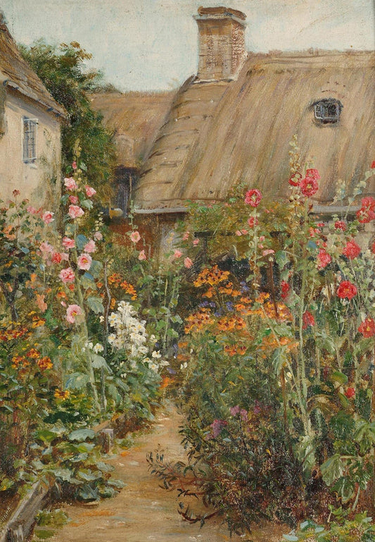 Frank Moss Bennett View of Cottage Oakridge Gloucestershire 1920 Fine Art Print Fine Art Print | Jakero77