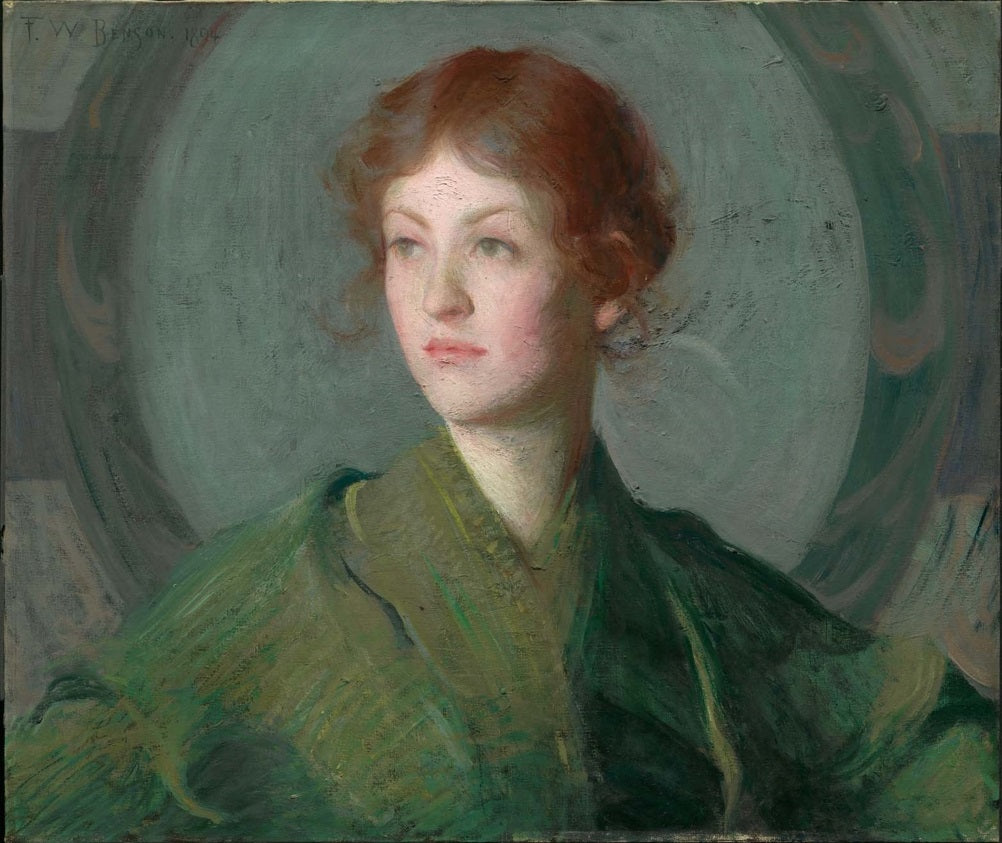 Frank W. Benson Decorative Head 1894 Fine Art Print
