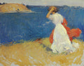 Frank W. Benson Girl on the Headland 1906 Fine Art Print