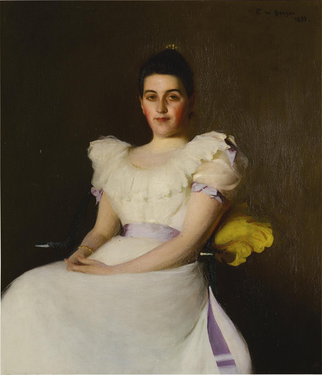 Frank W. Benson Lavender Trimmings 1893 Fine Art Print