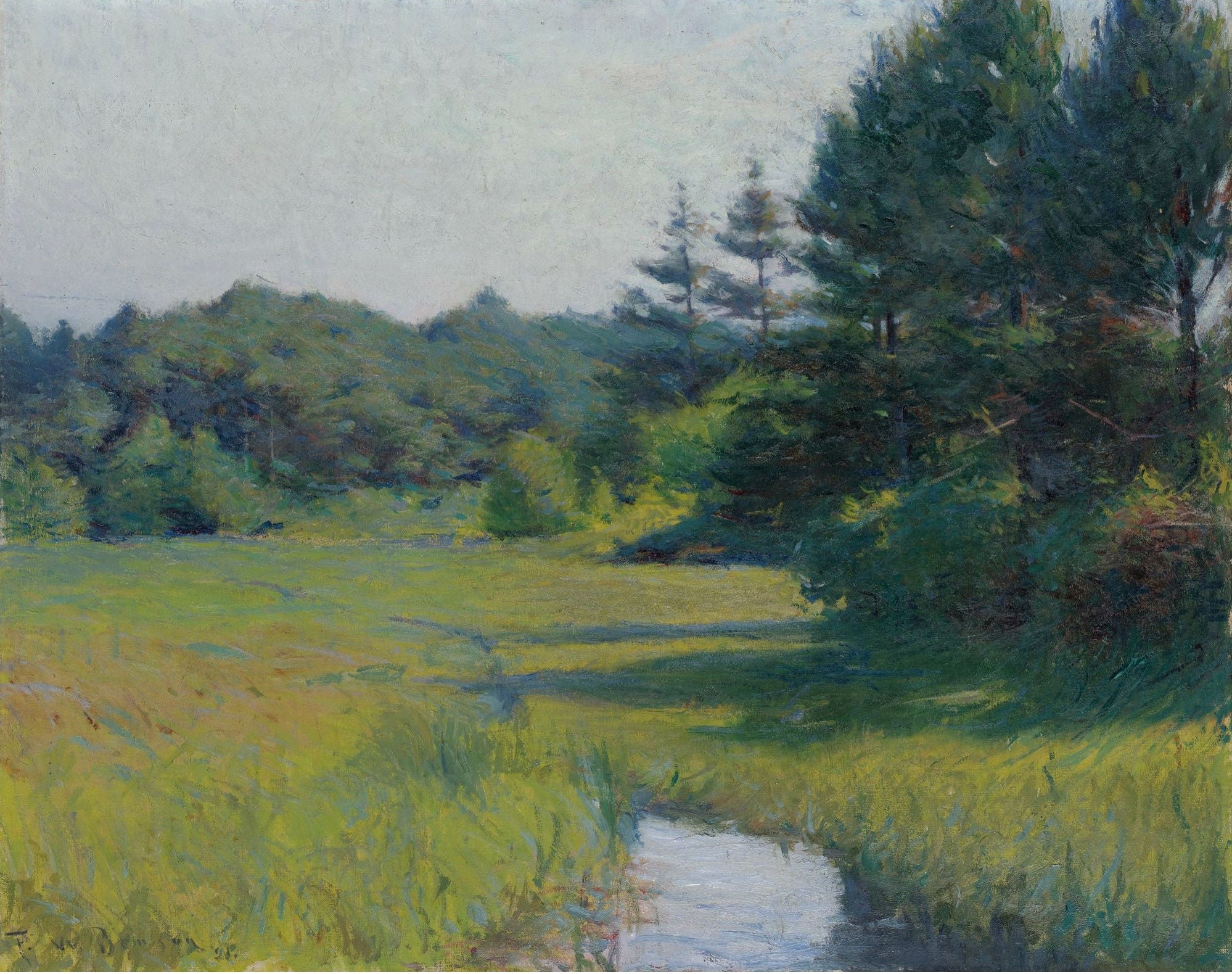Frank W. Benson River Scene 1921 Fine Art Print