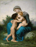 William-Adolphe Bouguereau Fraternal Love 1851 Fine Art Print