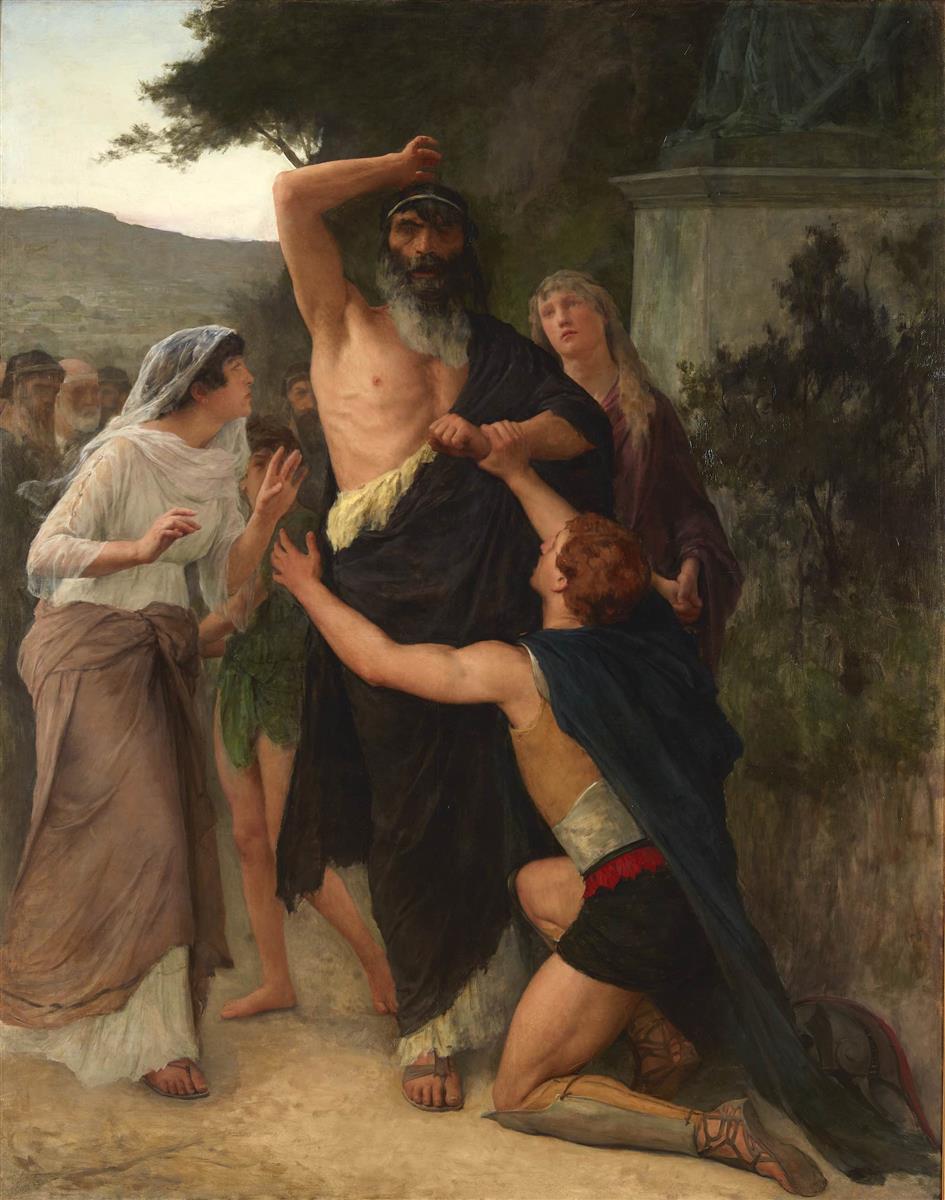 Émile Friant Oedipus curses His Son Polynices 1883 Fine Art Print