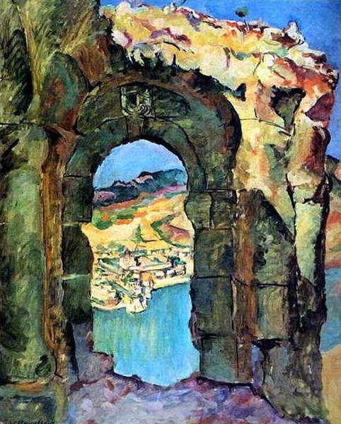 Pyotr Konchalovsky From the ruins of the Mtsyri 1927 Fine Art Print