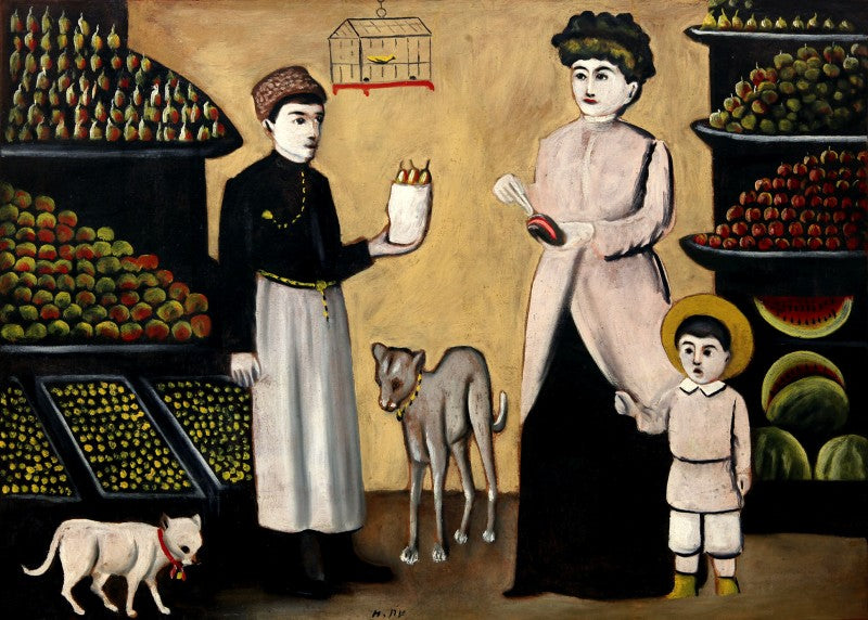 Niko Pirosmani Tatar – Fruit Seller 1912 Fine Art Print
