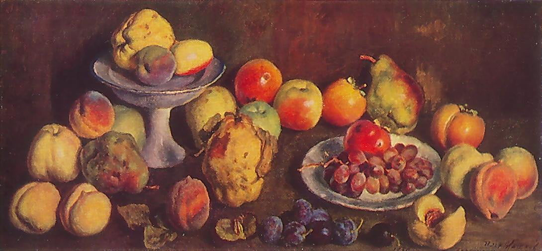Ilya Mashkov Fruits from the Agricultural Exhibition 1939 Fine Art Print