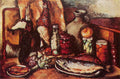 Ilya Mashkov Game, Fish, Pickles (Still Life with Pheasant) 1915-1916 Fine Art Print
