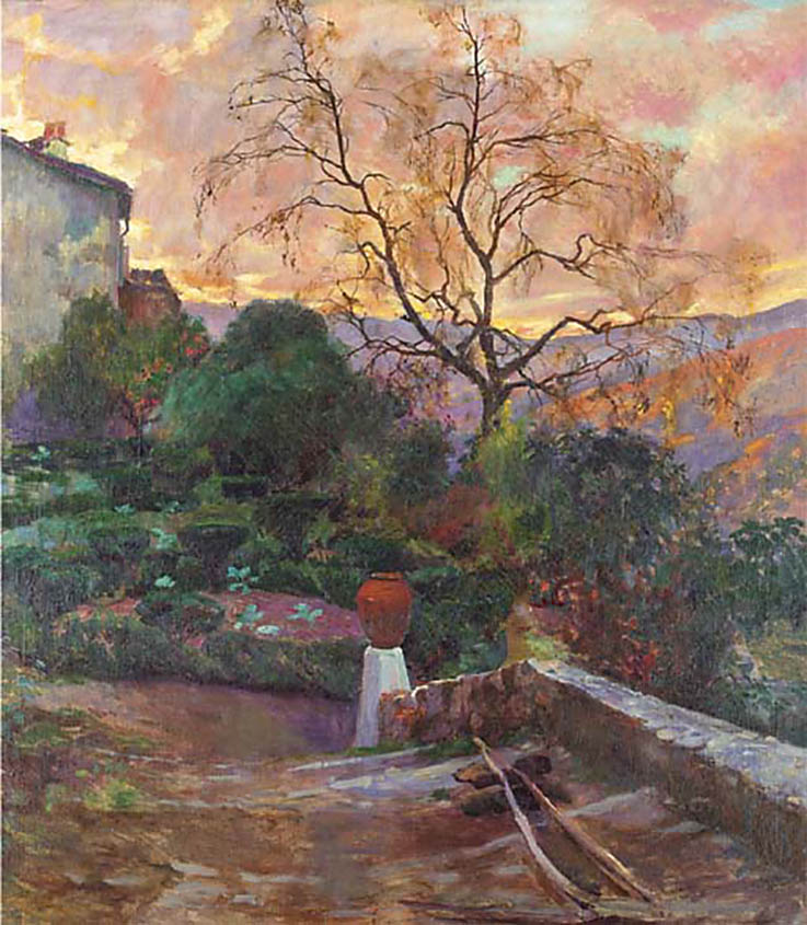 Joaquín Sorolla Garden of Spanish Farmhouse 1909 Fine Art Print