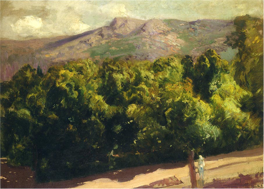 Joaquín Sorolla Gardens at San Ildefonso 1907 Fine Art Print