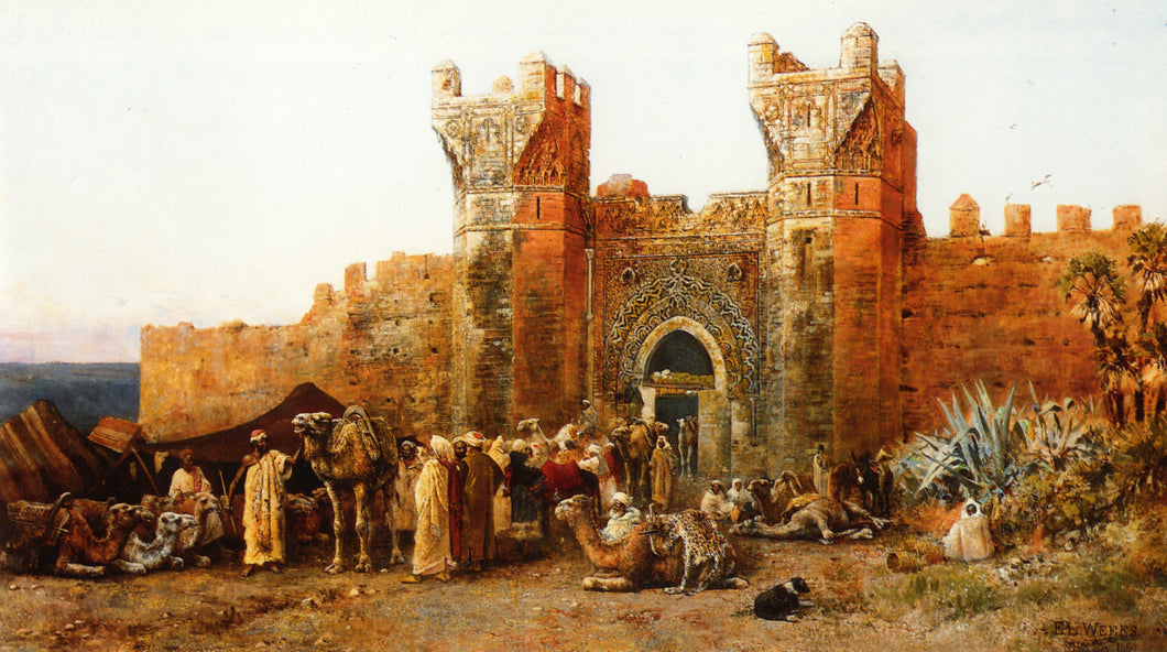 Edwin Lord Weeks Gate of Shehal, Morocco 1880 Fine Art Print